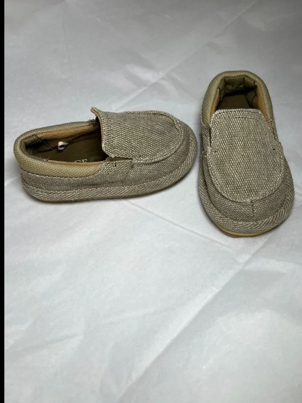 The Children's Place Boy Toddler Size 6 Tan Shoes Slip On Loafer